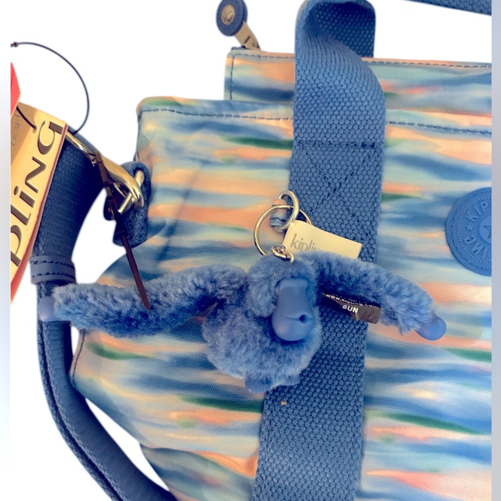 Kipling Blue Abstract Minta Bag - Picture 5 of 8